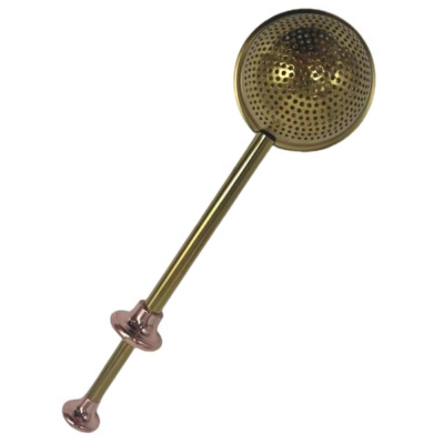 Gold Renkli Paslanmaz Çelik Pratik Çay Süzgeci