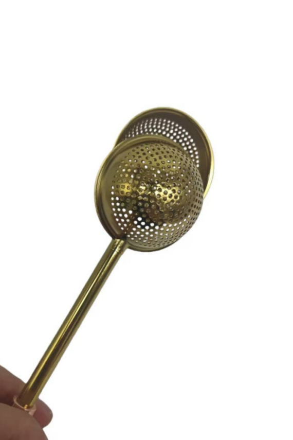 Gold Renkli Paslanmaz Çelik Pratik Çay Süzgeci - 6
