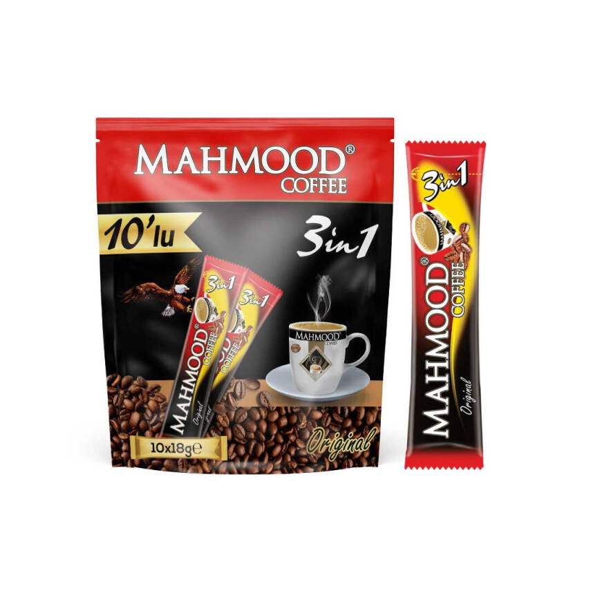 Mahmood Coffee 3'ü 1 Arada 18 g x 10 Adet - 1