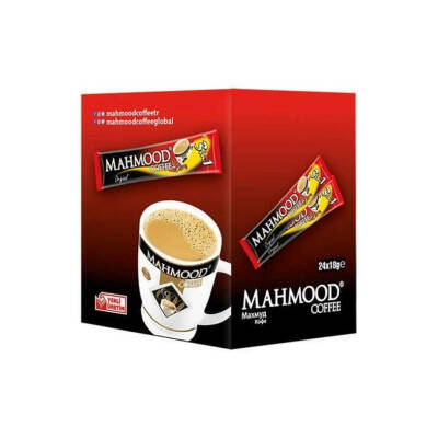 Mahmood Coffee 3'ü 1 Arada Hazır Kahve 24 Adet x 18 G