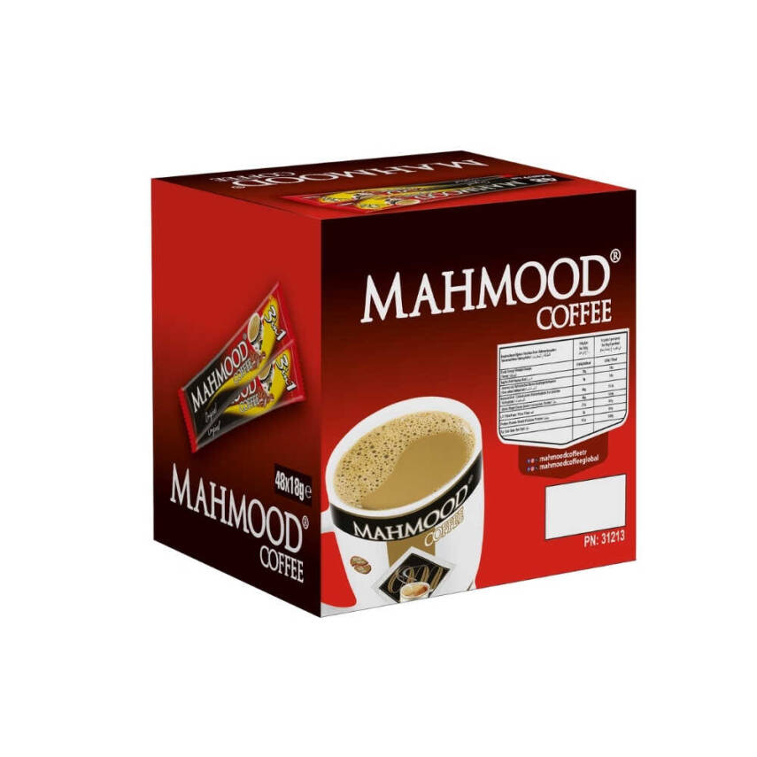Mahmood Coffee 3ü 1 Arada Hazır Kahve 48 Adet x 18 Gram (1 Koli) - 3
