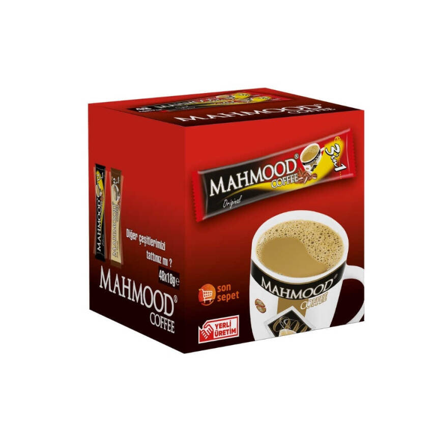 Mahmood Coffee 3ü 1 Arada Hazır Kahve 48 Adet x 18 Gram (1 Koli) - 4