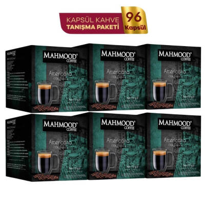 Mahmood Coffee Americano Kapsül Tanışma Paketi Dolce Gusto Uyumlu Kapsül Kahve Fırsat Paketi 16 Adet X 6 Paket