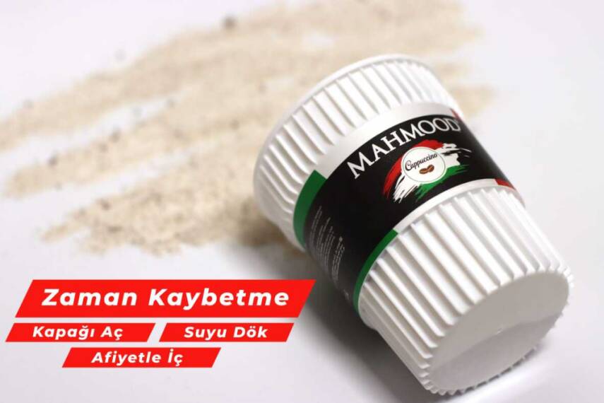 Mahmood Coffee Cappuccino Klasik Karton Bardak 25 Gram x 6 Adet - 3