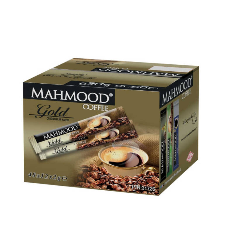Mahmood Coffee Gold Granül Hazır Kahve 48 Adet X 2 gram (1 KOLİ - 12'Lİ) - 1