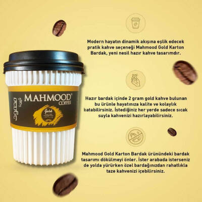 Mahmood Coffee Gold Granül Kahve Bardak 2 Gram x 6 Adet - 7