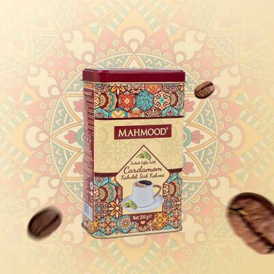 Mahmood Coffee Kakuleli Türk Kahvesi Metal Kutu 200 G - 2