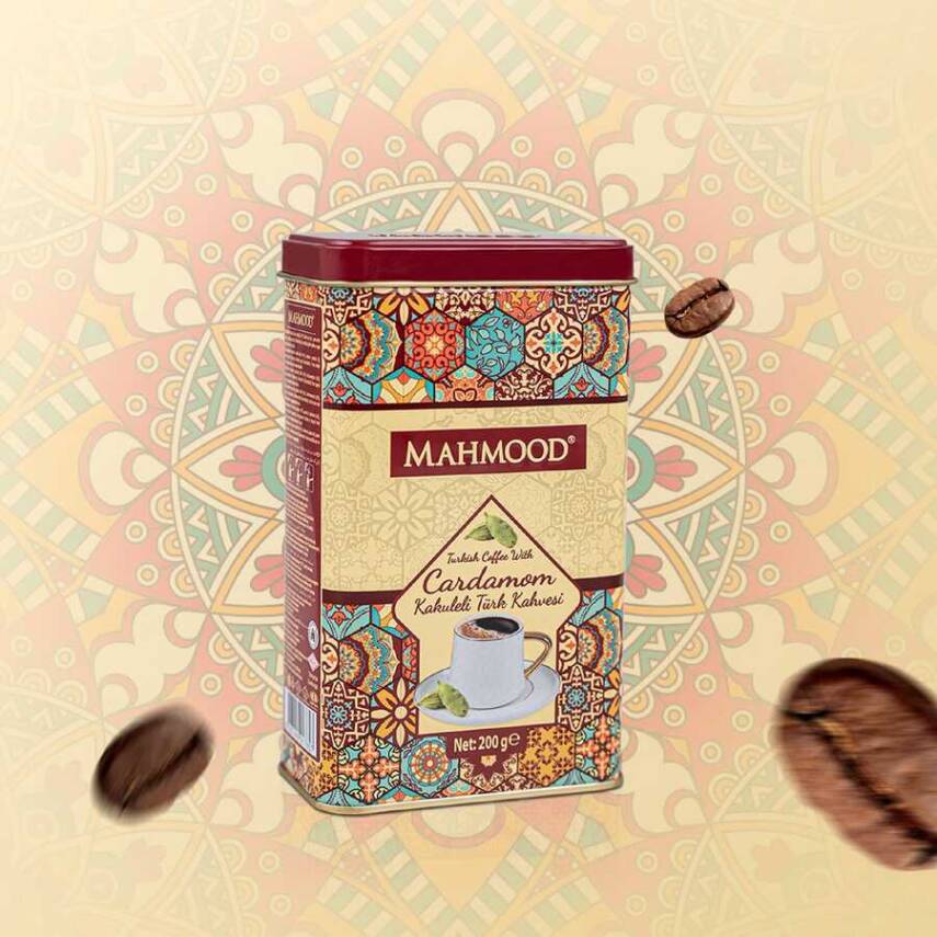 Mahmood Coffee Kakuleli Türk Kahvesi Metal Kutu 200 G - 2