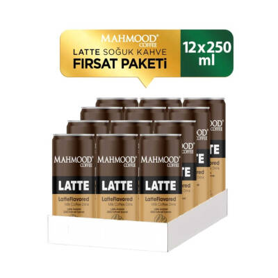 Mahmood Coffee Latte Soğuk Kahve 250 ml X 12 Adet