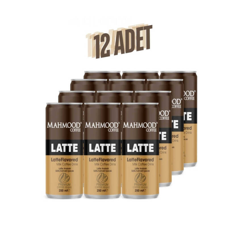 Mahmood Coffee Latte Soğuk Kahve 250 ml X 12 Adet - 2