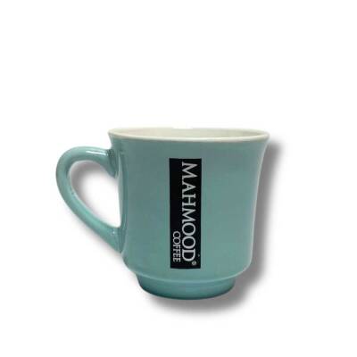 Mahmood Coffee Mavi Mottolu Porselen Kupa   - 3