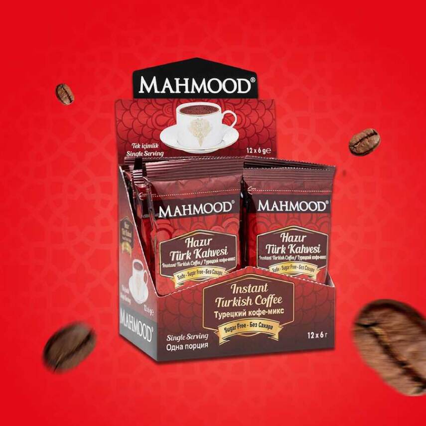 Mahmood Coffee Sade Hazır Türk Kahvesi  6 g x 12 adet - 2