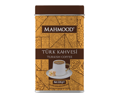 Mahmood Orta Kavrulmuş Türk Kahvesi Metal Kutu 220 G